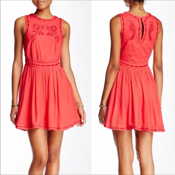 ‼️LastChance‼️NWT Free People Coral Minidress - Picture 2 of 8